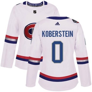 Montreal Canadiens Nikolas Koberstein Official White Adidas Authentic Women's 2017 100 Classic NHL Hockey Jersey