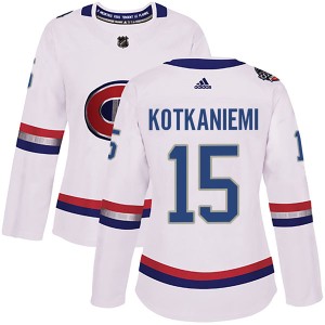 Montreal Canadiens Jesperi Kotkaniemi Official White Adidas Authentic Women's 2017 100 Classic NHL Hockey Jersey