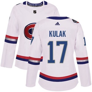 Montreal Canadiens Brett Kulak Official White Adidas Authentic Women's 2017 100 Classic NHL Hockey Jersey
