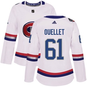 Montreal Canadiens Xavier Ouellet Official White Adidas Authentic Women's 2017 100 Classic NHL Hockey Jersey