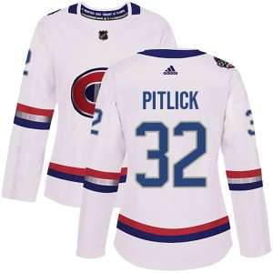 Montreal Canadiens Rem Pitlick Official White Adidas Authentic Women's 2017 100 Classic NHL Hockey Jersey