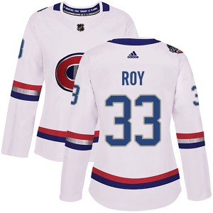 Montreal Canadiens Patrick Roy Official White Adidas Authentic Women's 2017 100 Classic NHL Hockey Jersey