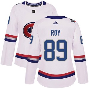 Montreal Canadiens Joshua Roy Official White Adidas Authentic Women's 2017 100 Classic NHL Hockey Jersey