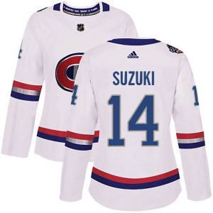 Montreal Canadiens Nick Suzuki Official White Adidas Authentic Women's 2017 100 Classic NHL Hockey Jersey