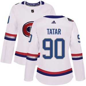 Montreal Canadiens Tomas Tatar Official White Adidas Authentic Women's 2017 100 Classic NHL Hockey Jersey