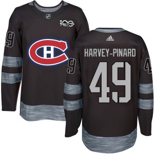 Montreal Canadiens Rafael Harvey-Pinard Official Black Authentic Adult 1917-2017 100th Anniversary NHL Hockey Jersey