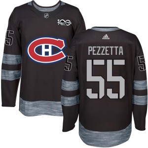 Montreal Canadiens Michael Pezzetta Official Black Authentic Adult 1917-2017 100th Anniversary NHL Hockey Jersey