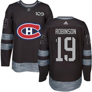 Montreal Canadiens Larry Robinson Official Black Authentic Adult 1917-2017 100th Anniversary NHL Hockey Jersey