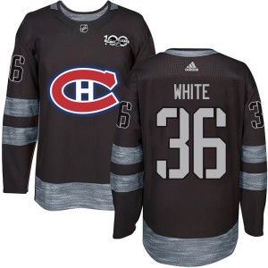 Montreal Canadiens Colin White Official White Authentic Adult Black 1917-2017 100th Anniversary NHL Hockey Jersey