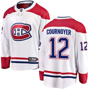 Montreal Canadiens Yvan Cournoyer Official White Fanatics Branded Breakaway Adult Away NHL Hockey Jersey