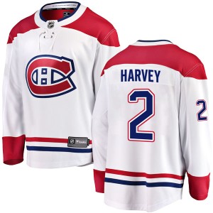 Montreal Canadiens Doug Harvey Official White Fanatics Branded Breakaway Adult Away NHL Hockey Jersey