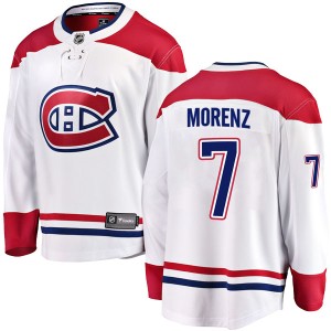 Montreal Canadiens Howie Morenz Official White Fanatics Branded Breakaway Adult Away NHL Hockey Jersey