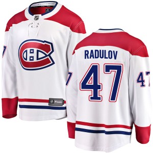 Montreal Canadiens Alexander Radulov Official White Fanatics Branded Breakaway Adult Away NHL Hockey Jersey