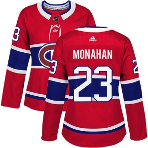 Montreal Canadiens Sean Monahan Official Red Adidas Authentic Women's Home NHL Hockey Jersey