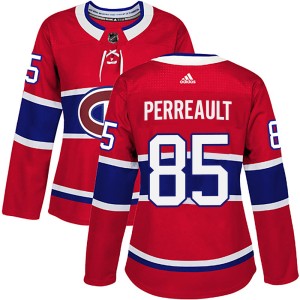 Montreal Canadiens Mathieu Perreault Official Red Adidas Authentic Women's Home NHL Hockey Jersey