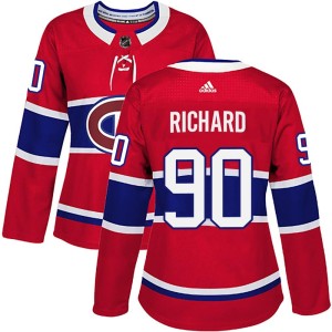 Montreal Canadiens Anthony Richard Official Red Adidas Authentic Women's Home NHL Hockey Jersey