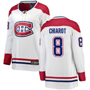 Montreal Canadiens Ben Chiarot Official White Fanatics Branded Breakaway Women's Away NHL Hockey Jersey