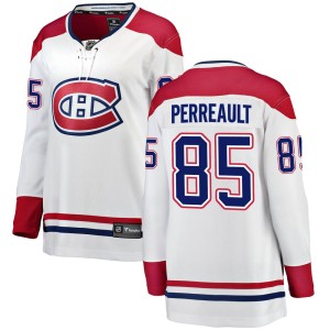 Montreal Canadiens Mathieu Perreault Official White Fanatics Branded Breakaway Women's Away NHL Hockey Jersey