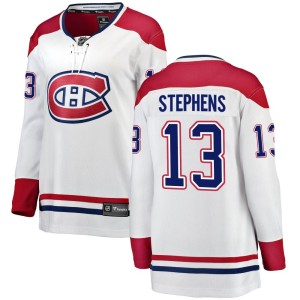 Montreal Canadiens Mitchell Stephens Official White Fanatics Branded Breakaway Women's Away NHL Hockey Jersey