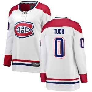 Montreal Canadiens Luke Tuch Official White Fanatics Branded Breakaway Women's Away NHL Hockey Jersey