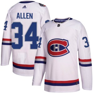 Montreal Canadiens Jake Allen Official White Adidas Authentic Adult 2017 100 Classic NHL Hockey Jersey