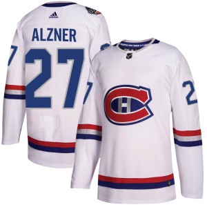 Montreal Canadiens Karl Alzner Official White Adidas Authentic Adult ized 2017 100 Classic NHL Hockey Jersey