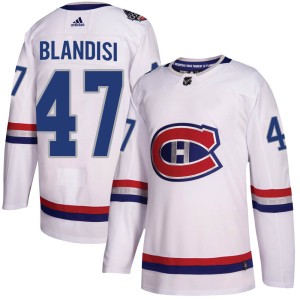 Montreal Canadiens Joseph Blandisi Official White Adidas Authentic Adult 2017 100 Classic NHL Hockey Jersey