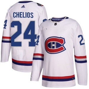 Montreal Canadiens Chris Chelios Official White Adidas Authentic Adult 2017 100 Classic NHL Hockey Jersey