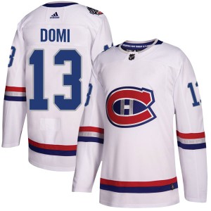 Montreal Canadiens Max Domi Official White Adidas Authentic Adult 2017 100 Classic NHL Hockey Jersey