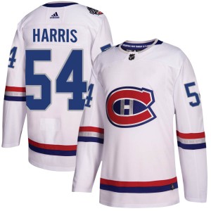 Montreal Canadiens Jordan Harris Official White Adidas Authentic Adult 2017 100 Classic NHL Hockey Jersey
