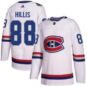 Montreal Canadiens Cameron Hillis Official White Adidas Authentic Adult 2017 100 Classic NHL Hockey Jersey