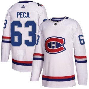 Montreal Canadiens Matthew Peca Official White Adidas Authentic Adult 2017 100 Classic NHL Hockey Jersey