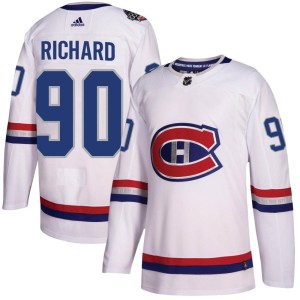 Montreal Canadiens Anthony Richard Official White Adidas Authentic Adult 2017 100 Classic NHL Hockey Jersey
