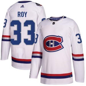 Montreal Canadiens Patrick Roy Official White Adidas Authentic Adult 2017 100 Classic NHL Hockey Jersey