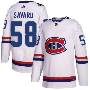 Montreal Canadiens David Savard Official White Adidas Authentic Adult 2017 100 Classic NHL Hockey Jersey