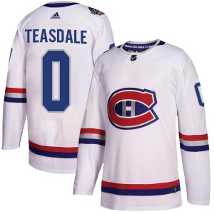Montreal Canadiens Joel Teasdale Official White Adidas Authentic Adult 2017 100 Classic NHL Hockey Jersey