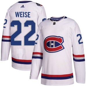 Montreal Canadiens Dale Weise Official White Adidas Authentic Adult 2017 100 Classic NHL Hockey Jersey