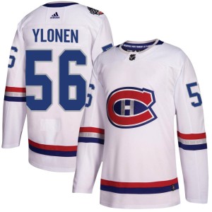Montreal Canadiens Jesse Ylonen Official White Adidas Authentic Adult 2017 100 Classic NHL Hockey Jersey