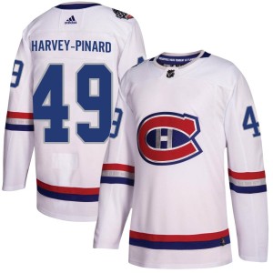Montreal Canadiens Rafael Harvey-Pinard Official White Adidas Authentic Youth 2017 100 Classic NHL Hockey Jersey