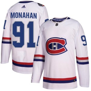 Montreal Canadiens Sean Monahan Official White Adidas Authentic Youth 2017 100 Classic NHL Hockey Jersey