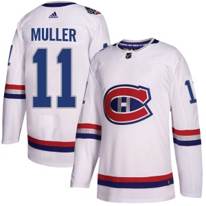 Montreal Canadiens Kirk Muller Official White Adidas Authentic Youth 2017 100 Classic NHL Hockey Jersey