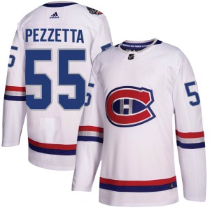 Montreal Canadiens Michael Pezzetta Official White Adidas Authentic Youth 2017 100 Classic NHL Hockey Jersey