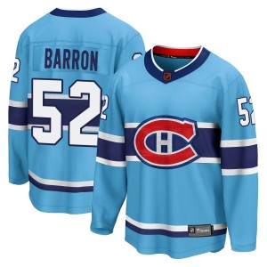 Montreal Canadiens Justin Barron Official Light Blue Fanatics Branded Breakaway Adult Special Edition 2.0 NHL Hockey Jersey