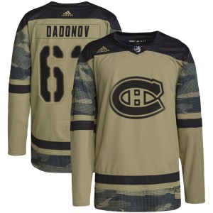 Montreal Canadiens Evgenii Dadonov Official Camo Adidas Authentic Adult Military Appreciation Practice NHL Hockey Jersey