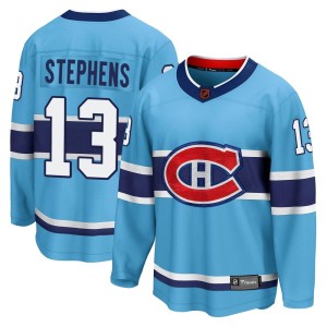 Montreal Canadiens Mitchell Stephens Official Light Blue Fanatics Branded Breakaway Youth Special Edition 2.0 NHL Hockey Jersey