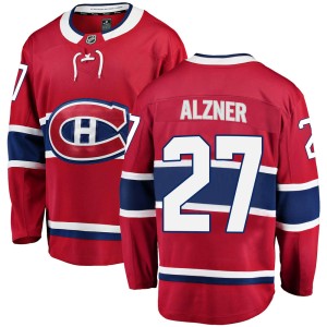 Montreal Canadiens Karl Alzner Official Red Fanatics Branded Breakaway Adult ized Home NHL Hockey Jersey