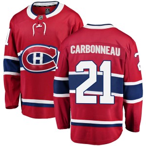 Montreal Canadiens Guy Carbonneau Official Red Fanatics Branded Breakaway Adult Home NHL Hockey Jersey