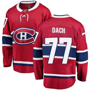 Montreal Canadiens Kirby Dach Official Red Fanatics Branded Breakaway Adult Home NHL Hockey Jersey
