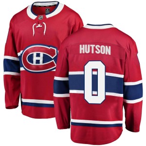 Montreal Canadiens Lane Hutson Official Red Fanatics Branded Breakaway Adult Home NHL Hockey Jersey
