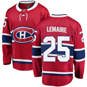 Montreal Canadiens Jacques Lemaire Official Red Fanatics Branded Breakaway Adult Home NHL Hockey Jersey